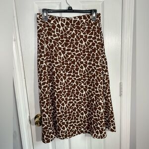 Cute giraffe print skirt